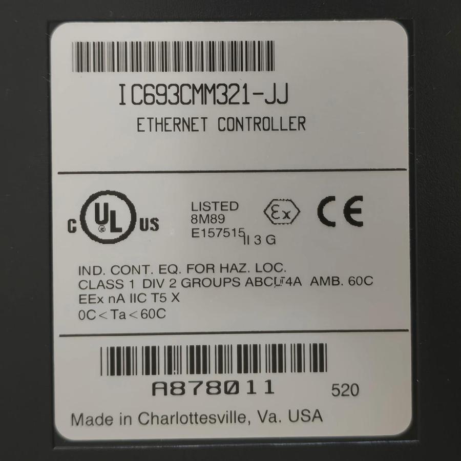 Used GE FANUC IC693CMM321-JJ CMM321 ETHERNET INTERFACE CONTROLLER IC693CMM321 NSNP