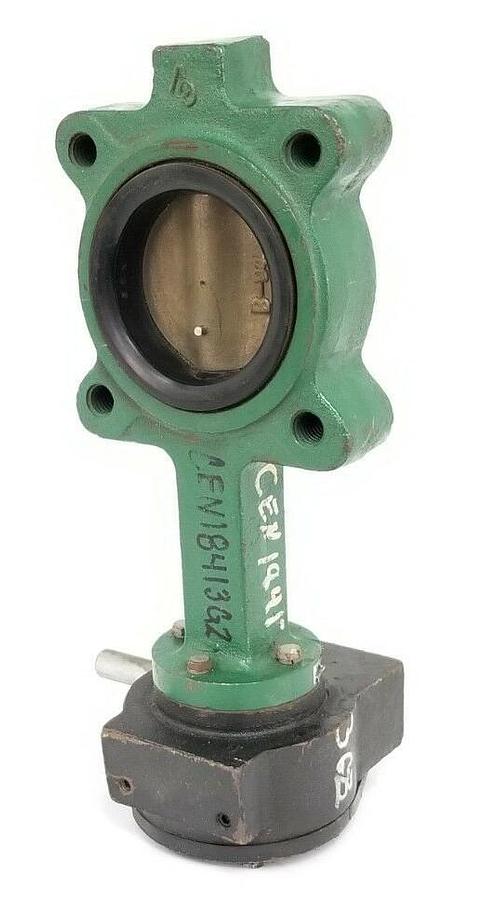 Used CRANE / CENTERLINE 53 SERIES 200 BUTTERFLY VALVE 3'' IN. W/ 24:1 GEAR REDUCER