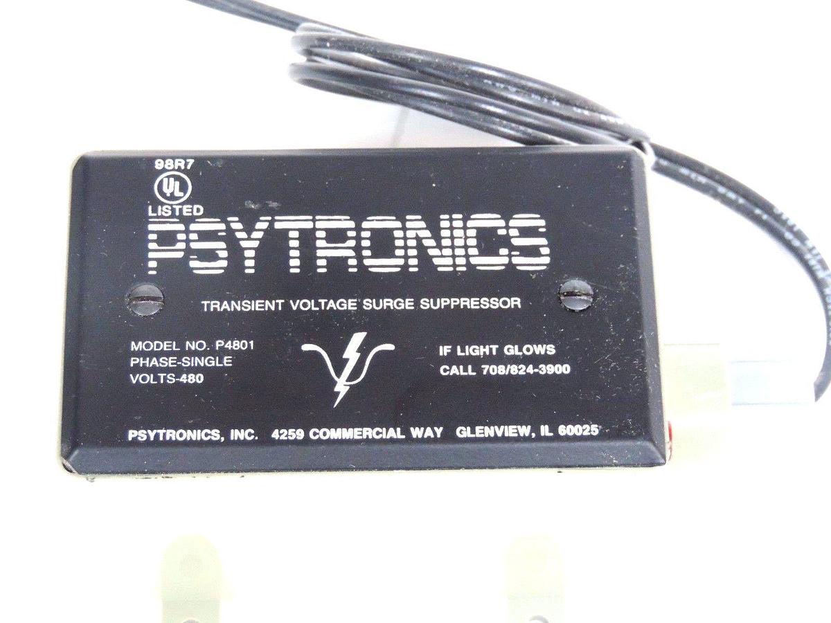 Used NIB PSYTRONICS P4801 TRANSIENT VOLTAGE SURGE SUPPRESSOR 480V