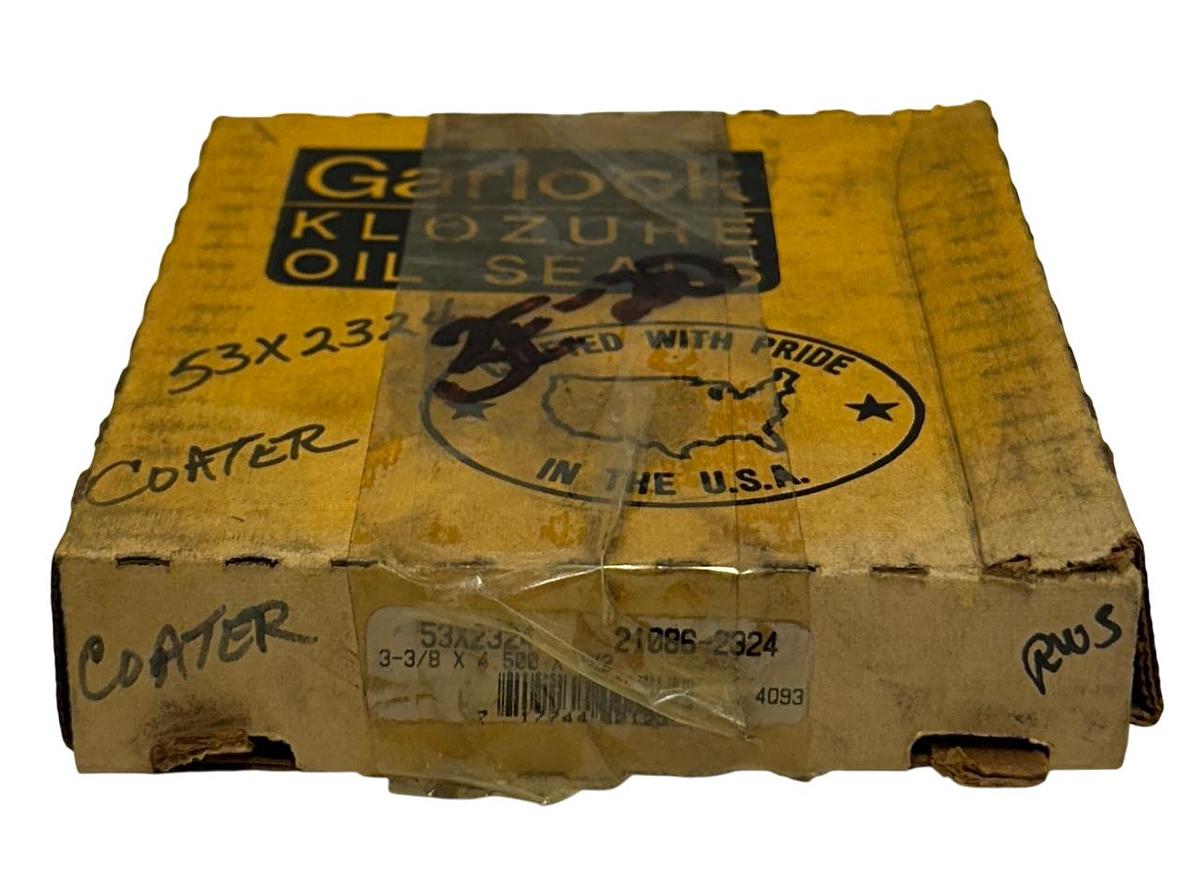 Used GARLOCK 21086-2324 / 53X2324 MODEL 53 OIL SEAL 3-3/8 X 4.500 X 1/2 NSMP