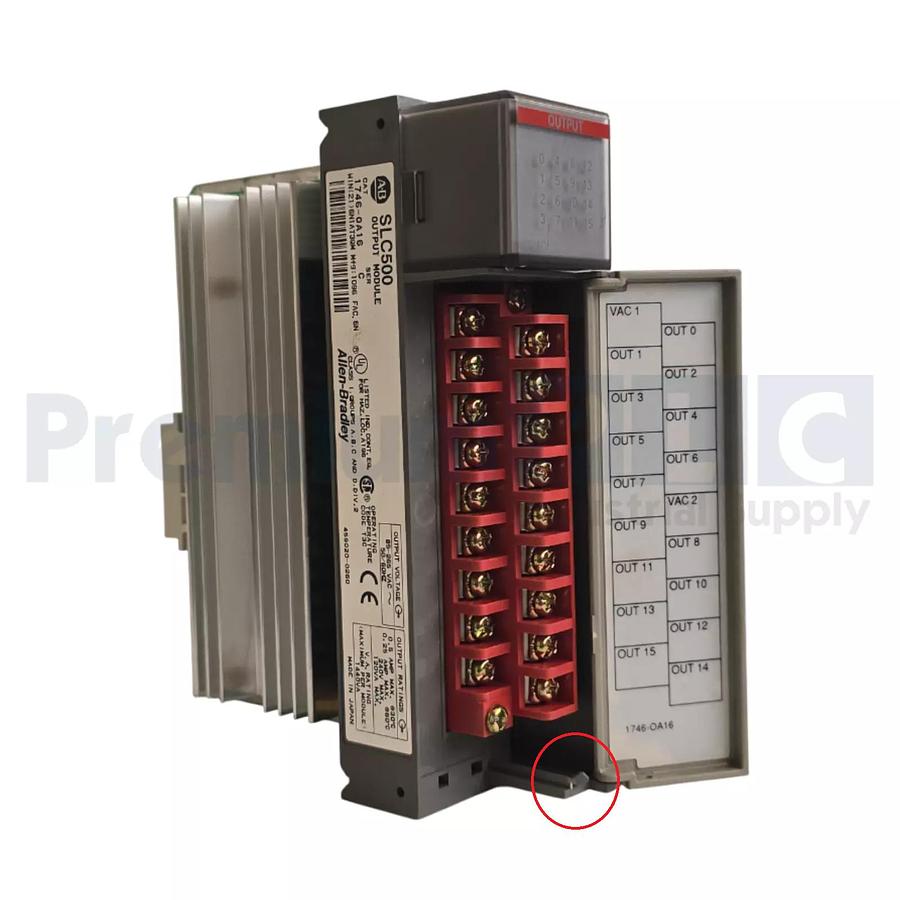 ALLEN BRADLEY 1746-OA16 /C SLC 500 16-PT OUTPUT MODULE 1746-0A16 NSNP (READ)