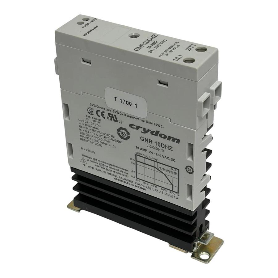 Crydom GNR10DHZ Cooltech Solid State Relay SSR 10A 24-280VAC 4-32VDC Heatsink Ne