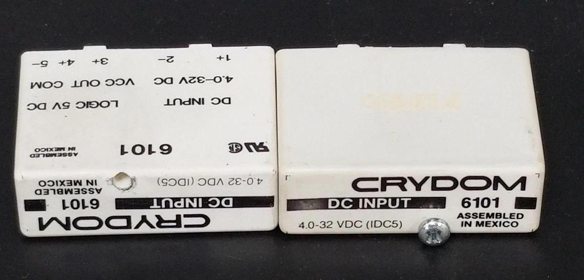 Used LOT OF 2 CRYDOM 6101 INPUT MODULES 4.0-32VDC IDC5