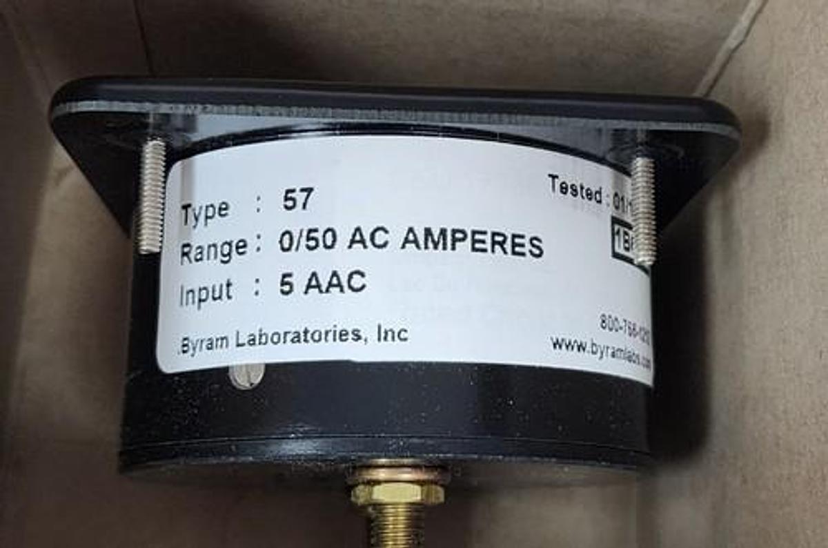 NIB SIMPSON TYPE: 57 TIME METER 0-50 AC AMPERS