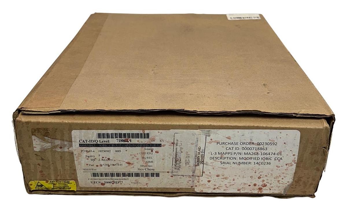 Used L3 MAPPS CAE MA268-106474-01 / MA32436.04.2.268 MODIFIED IOBIC CCA BOARD NSMP