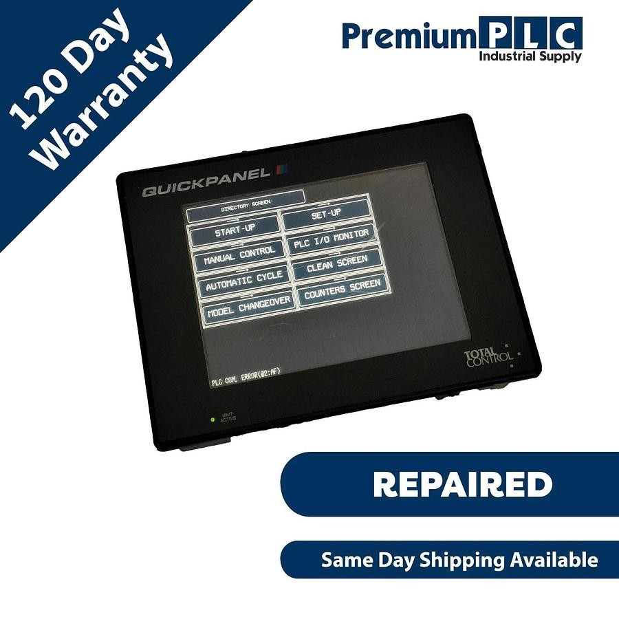 Refurbished GE FANUC TOTAL CONTROL CQPI31200C2P-A QUICKPANEL W/ QPI-MBP-201-G MODBUSPLUS