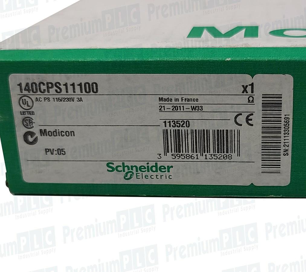 NEW F/S SCHNEIDER 140CPS11100 MODICON QUANTUM AC POWER SUPPLY 115/230V 3A