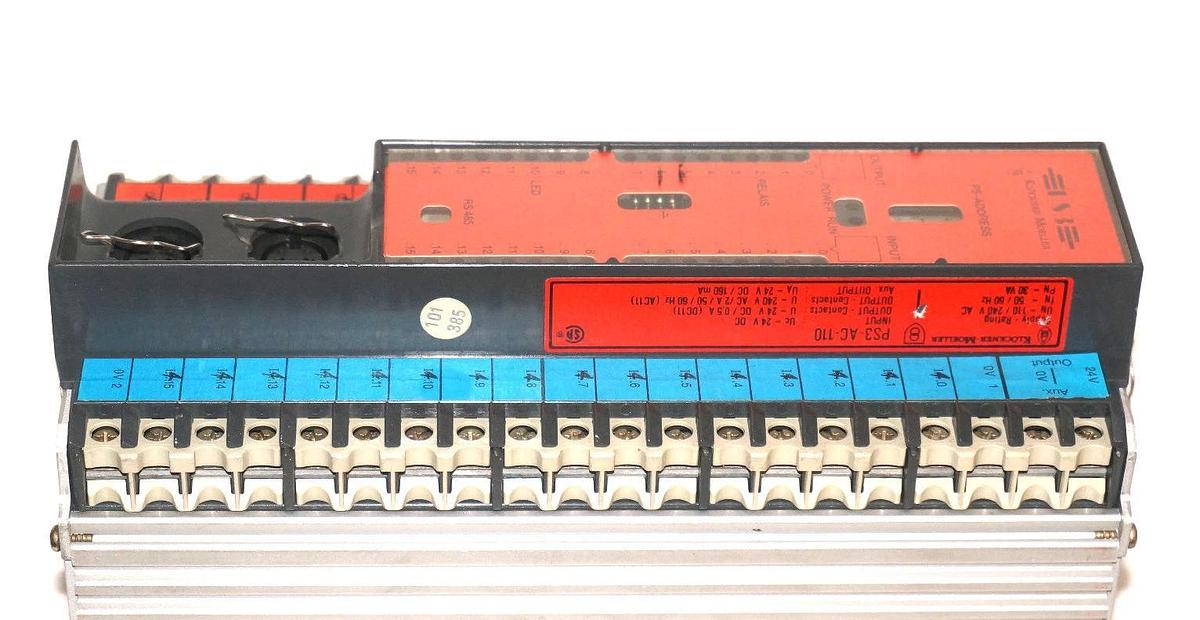 Used MOELLER ELECTRIC PS3-AC110 PROGRAMMABLE LOGIC CONTROLLER PS3AC110 W/ KPG10-PS3