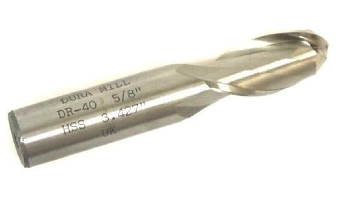 LOT OF 14 NEW DURA-MILL DR-40 5/8" END MILLS HSS 3.427"