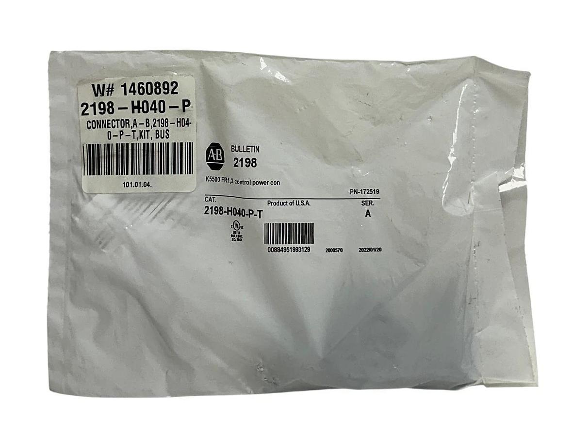 Used ALLEN BRADLEY 2198-H040-P-T /A Kinetix 5500 CONTROL POWER CONNECTOR FR1&2 NSFS