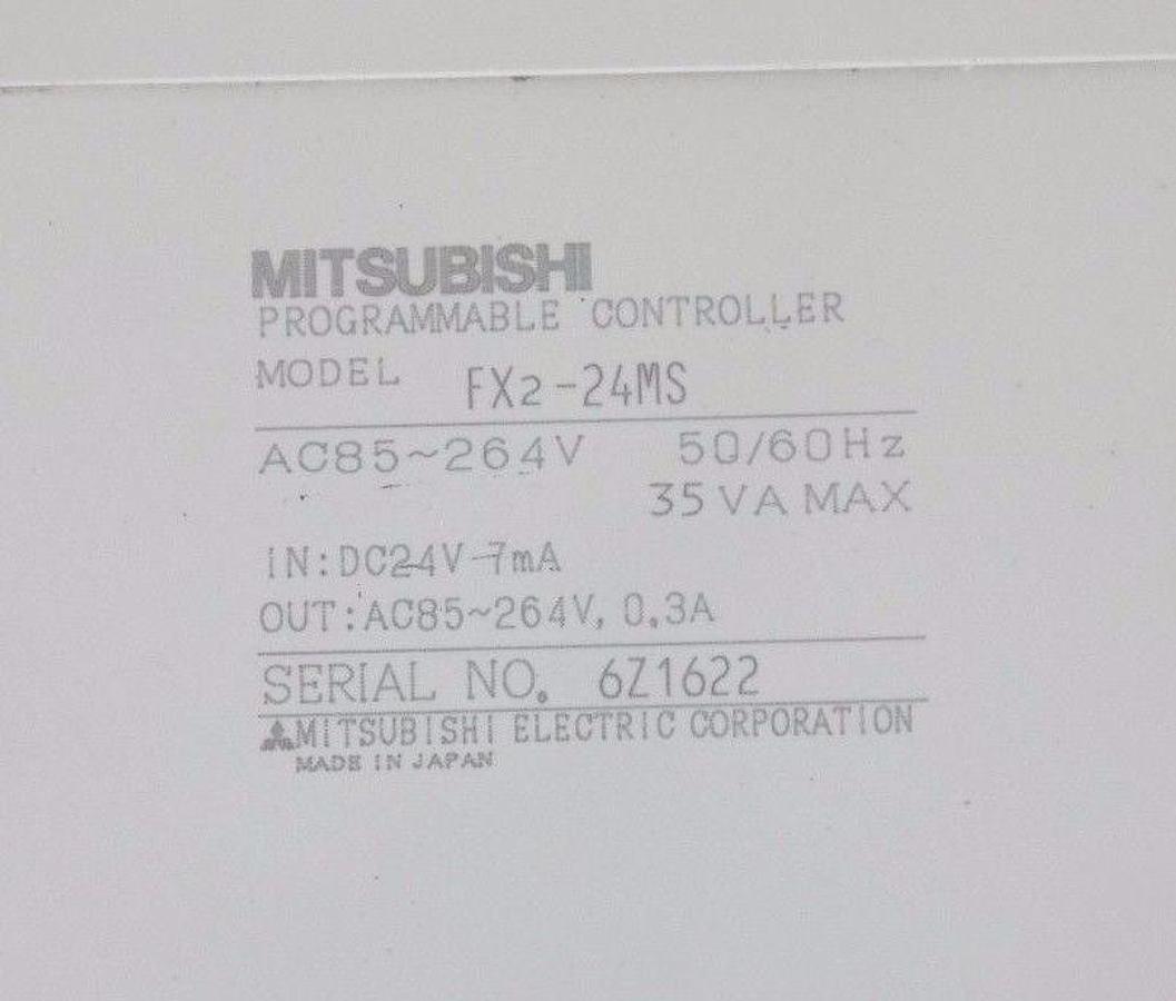 Used MITSUBISHI MELSEC FX2-24MS TRIAC UNIT PROGRAMMABLE CONTROLLER  FX2-24MS