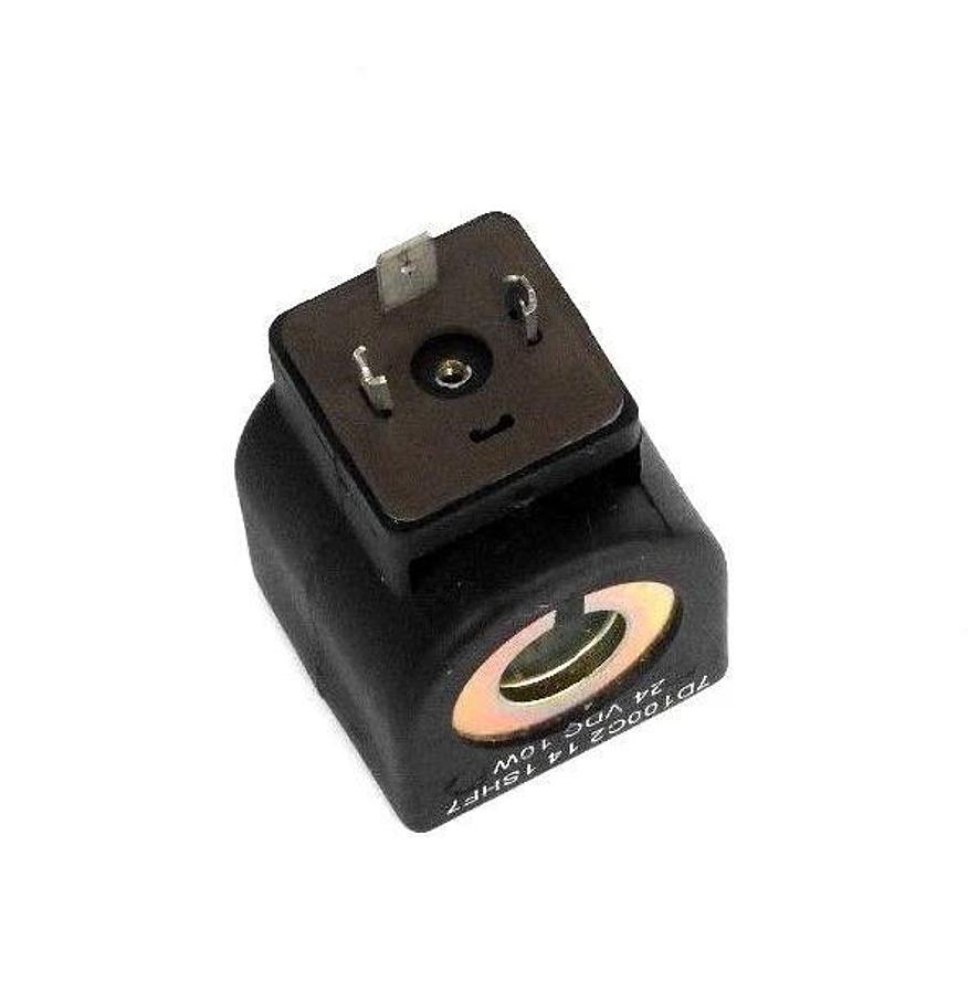 Used PARKER 7D100C2-14-1SHF7 SOLENOID VALVE COIL 24VDC 10W, 7121KBN2NV00