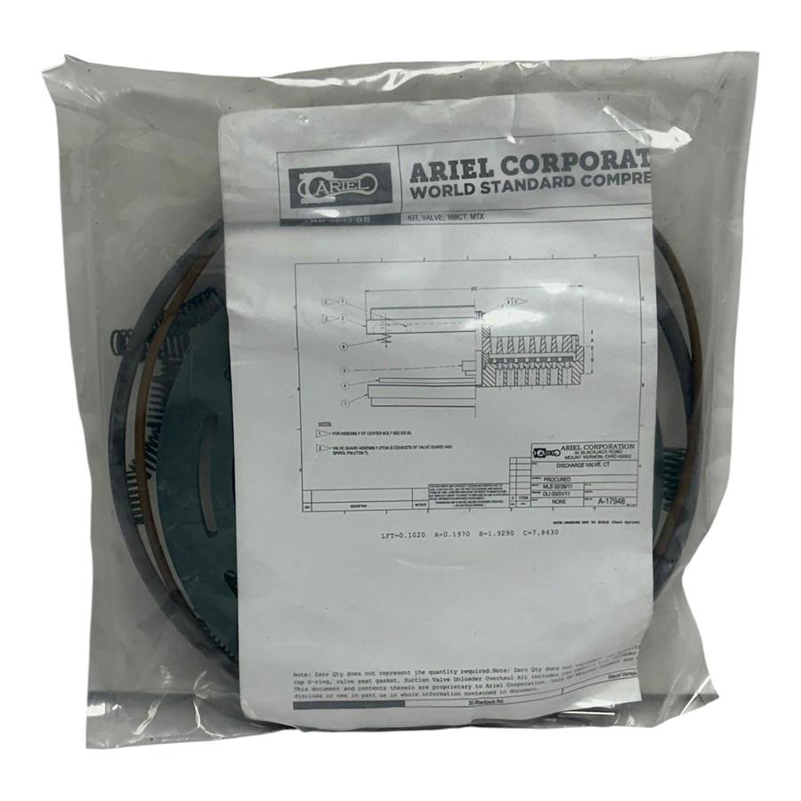 Ariel KB-6843-BB Compressor Valve Kit 169CT MTX OEM Rebuild Kit New