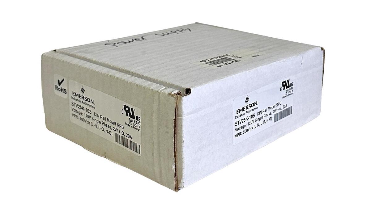 Used NEW EMERSON SOLA STV25K-10S / STV25K10S SURGE SUPPRESSOR STV 25K SERIES 120V 20A