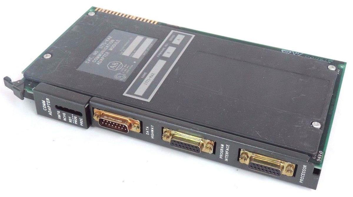 Used ALLEN BRADLEY 1771-KA2 COMMUNICATION ADAPTER MODULE 1771KA2 F/W REV. E SER. A