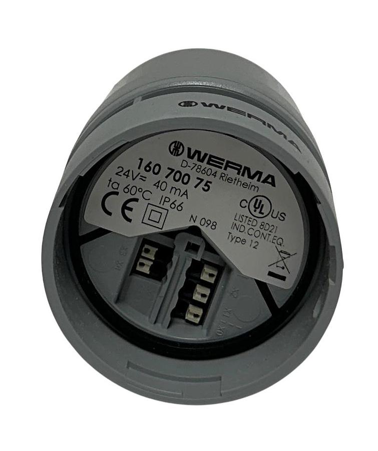 Used WERMA 160 700 75 / 16070075 EvoSIGNAL MINI SOUNDER / HORN 24VAC/DC OEM NSMP