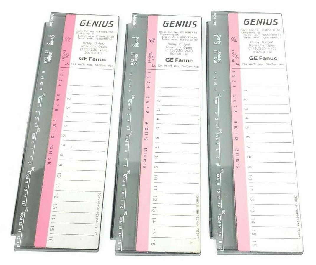 Used LOT OF 3 NEW GE FANUC 44B716274-001R01 DOORS/COVERS 44B716274001R01
