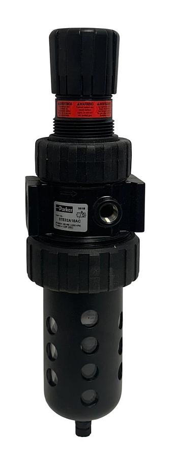PARKER 07E32A18AC PNEUMATIC FILTER / REGULATOR 1/2'' NO GAUGE OEM NSMP