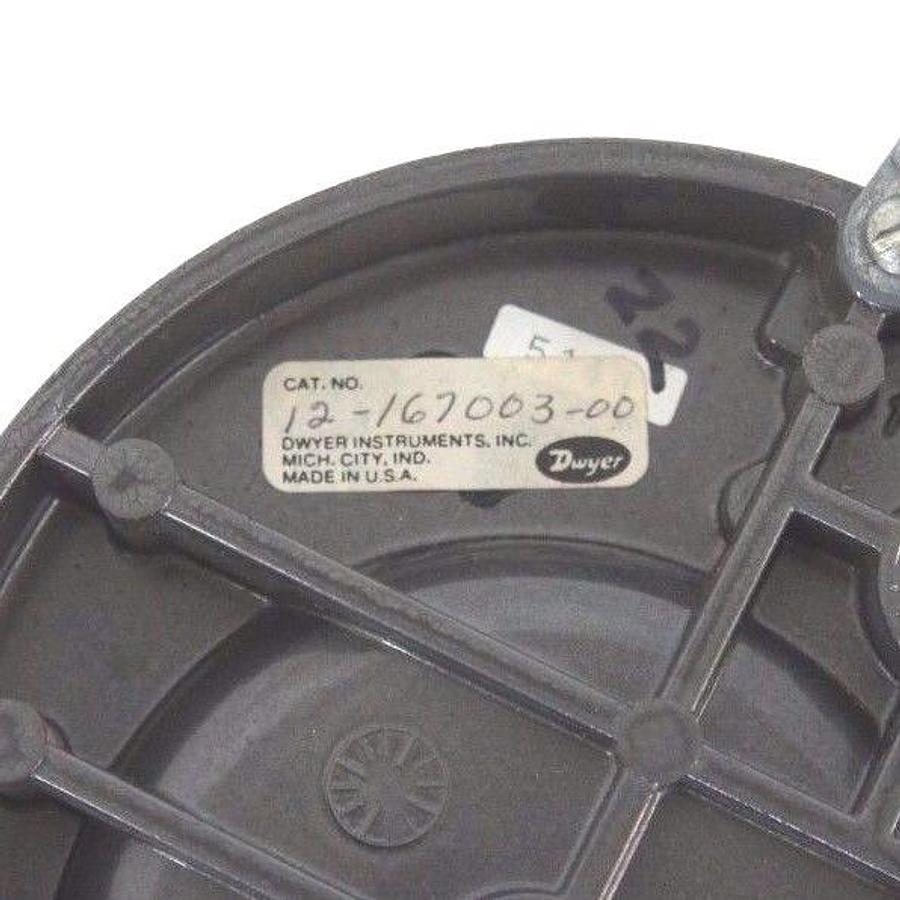 Used DWYER 12-167003-00 MAGNEHELIC PRESSURE GAUGE 0-35 PSI X 100 CFM, 1216700300