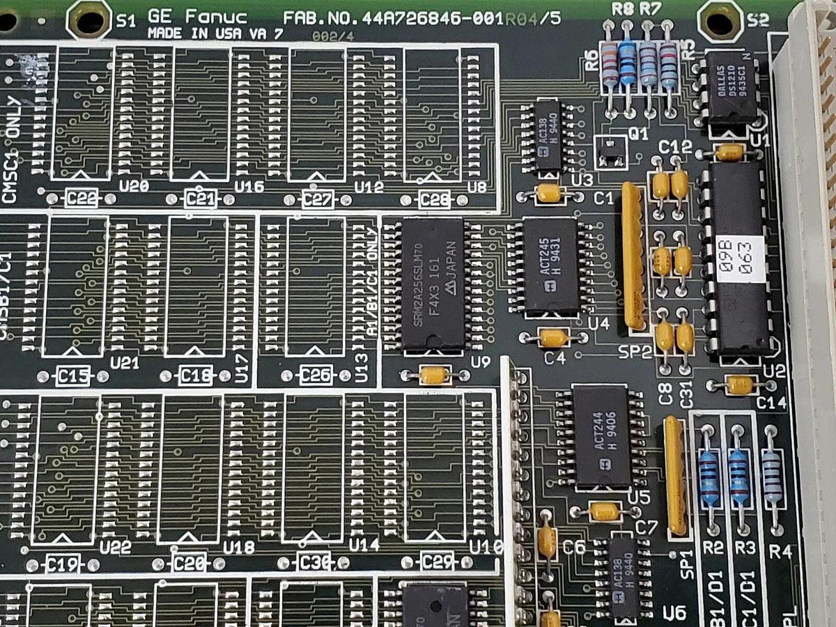 Refurbished GE FANUC IC697MEM713B 64KB CMOS MEMORY MODULE 44A726846-001R04/5 (REPAIRED)