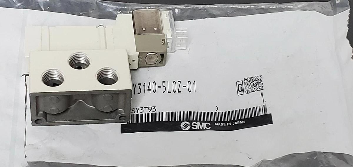 Used NEW SMC SY3140-5LOZ-01 SOLENOID VALVE SY31405LOZ01, 24VDC