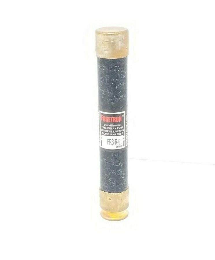 Used COOPER BUSSMANN FRS-R-9 FUSETRON FUSES FRSR9 DUEL-ELEMENT