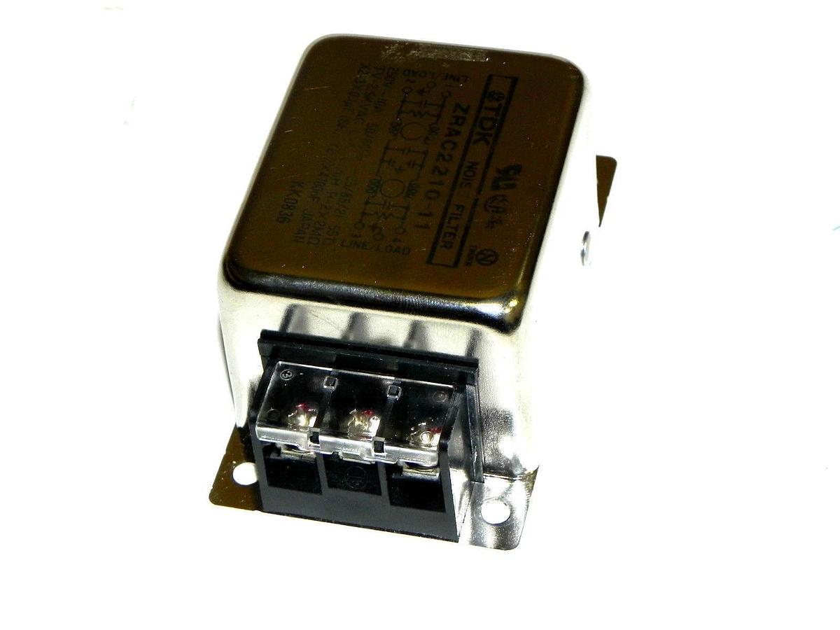 Used TDK ZRAC2210-11 NOISE FILTER 10AMP 250V ZRAC221011