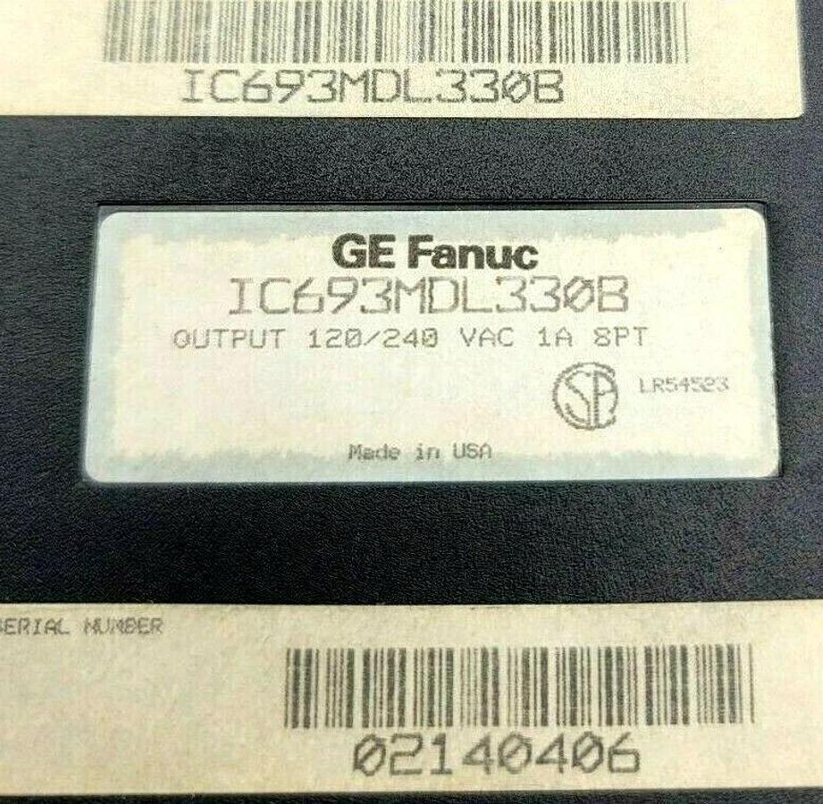 Used LOT OF 2 GE FANUC IC693MDL330B OUTPUT MODULES 120/240V, 1A 8PT