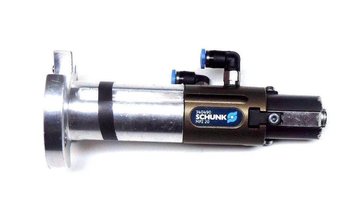 Used SCHUNK 0340490 SMALL COMPONENT GRIPPER MPZ-20 W/ MOUNT 340490, MPZ 20