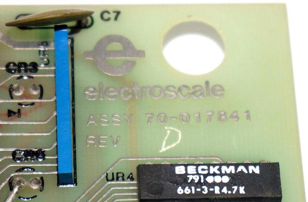 Used ELECTROSCALE 70-017841 PC BOARD REV D