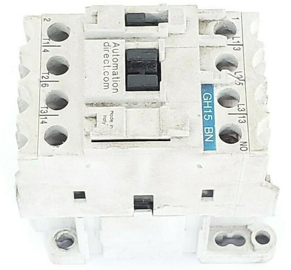 Used AUTOMATION DIRECT GH15BN CONTACTOR GH15 BN 110-120V 50HZ, 110-120V 60HZ