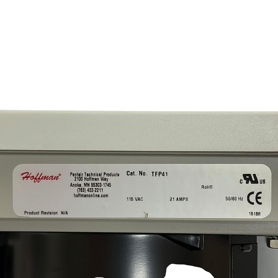 Used Hoffman TFP41 Used Side-Mount Filter Fan Enclosure Cooling Package 115V 55CFM
