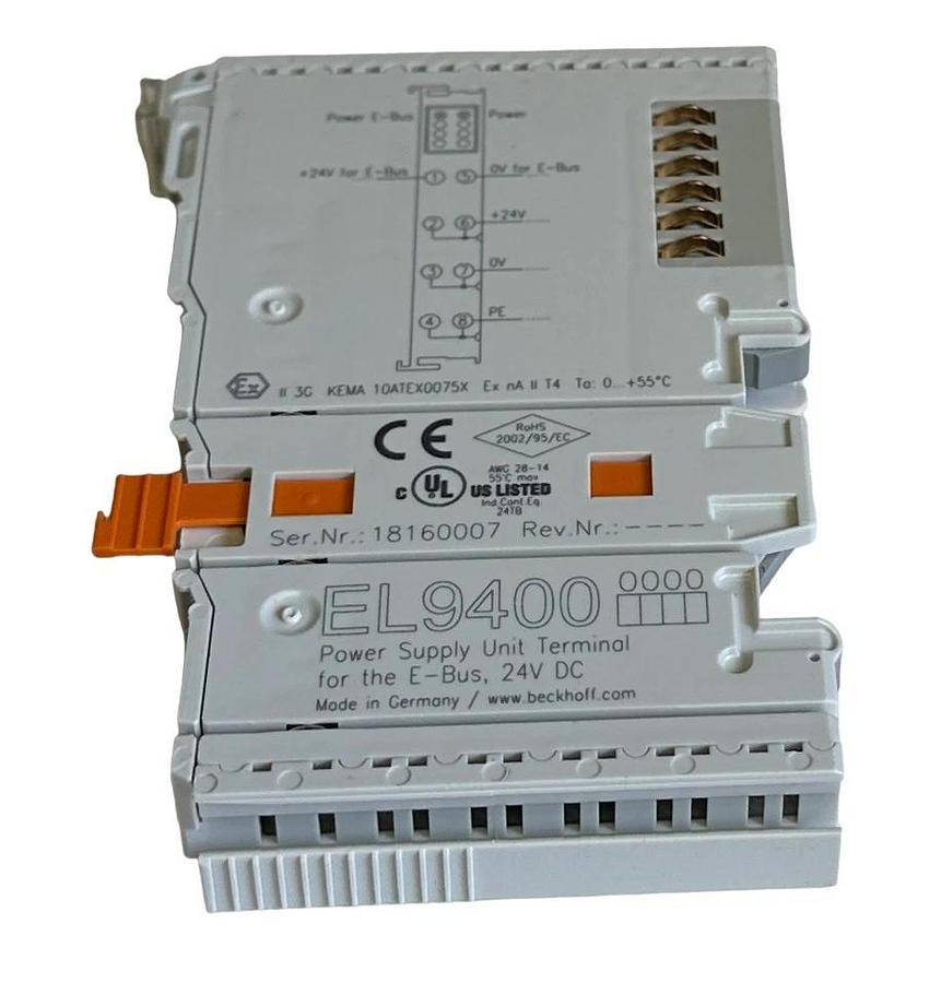 NEW BECKHOFF EL9400 I/O SERIES POWER SUPPLY UNIT TERMINAL FOR E-BUS 24VDC OEM