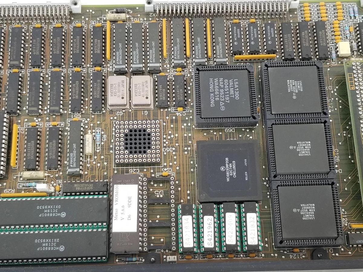 Used VALMET-AUTOMATION A413082 CPU BOARD 65423848A 32 8M W/ S423847 BOARD 65424000A