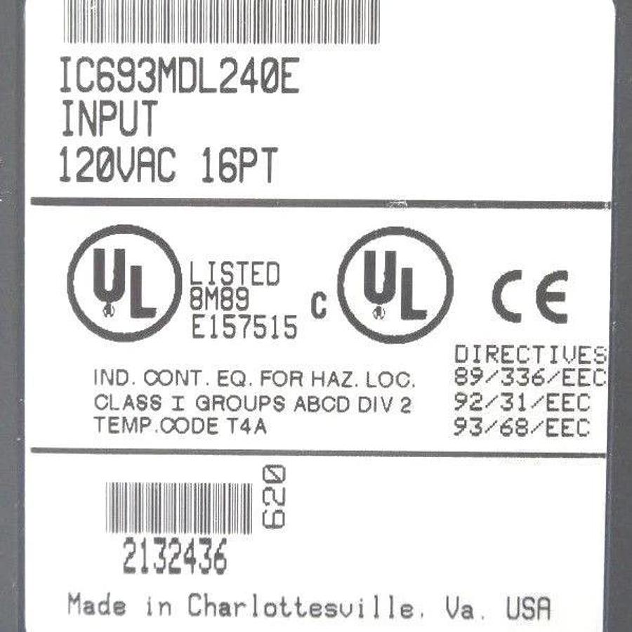 Used GE FANUC IC693CHS392E 10 SLOT RACK W/ IC693MDL240E IC693MDL330F