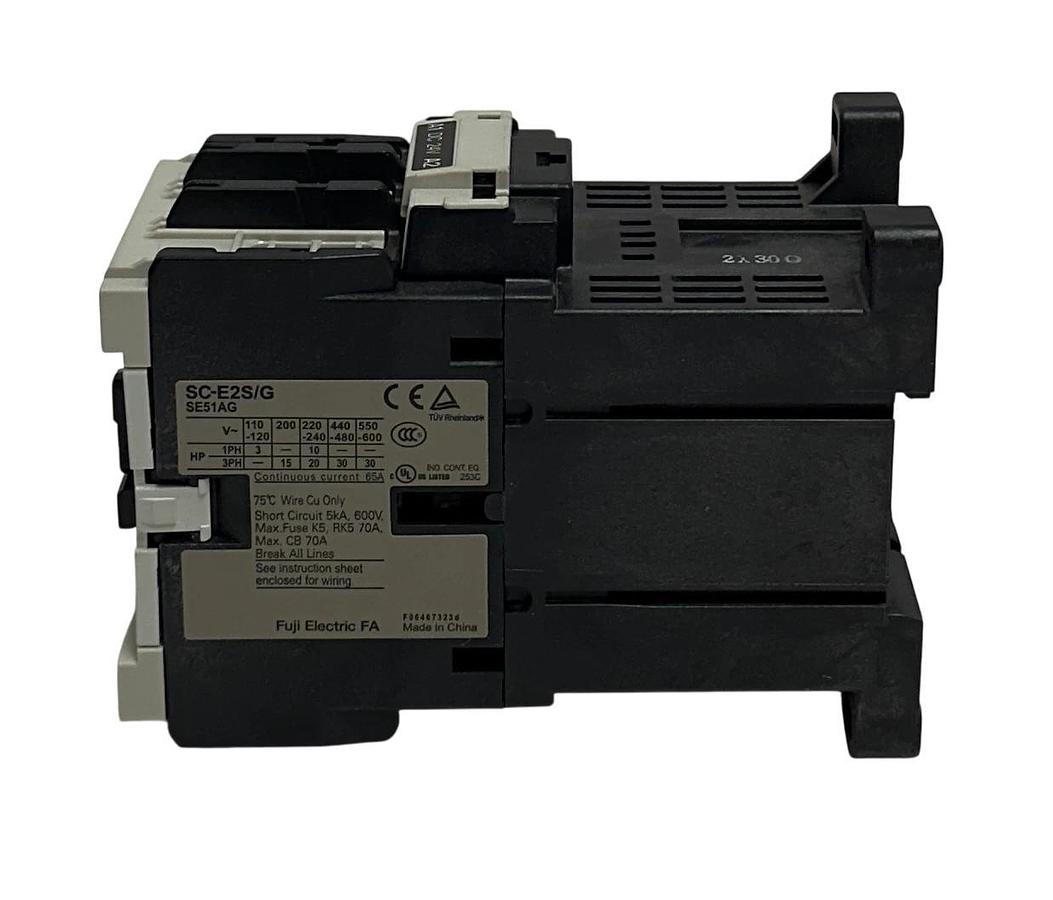 Used FUJI ELECTRIC SC-E2S/G / SE51AG IEC CONTACTOR 50A 600VAC MAX SC-E2SG USNP