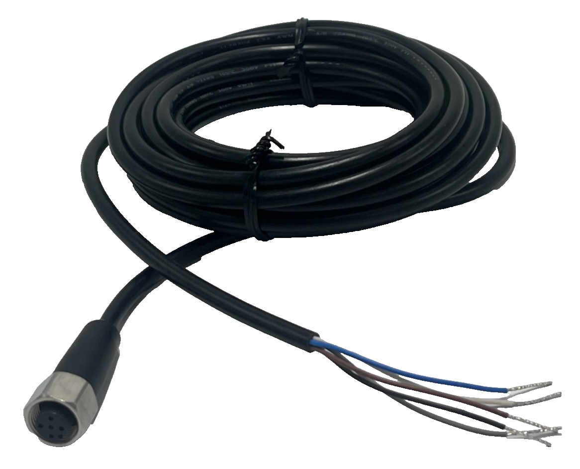 Used BANNER MQDC-WDSS-0515 CORDSET M12 FEMALE STRAIGHT 5M MQDCWDSS0515, NSNP