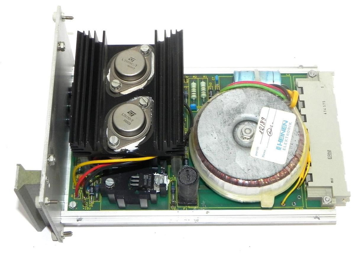 Used NEW HEINEN ELEKTRONIK TYP: 062031 POWER SUPPLY MODULE 220V 50HZ, 48VA