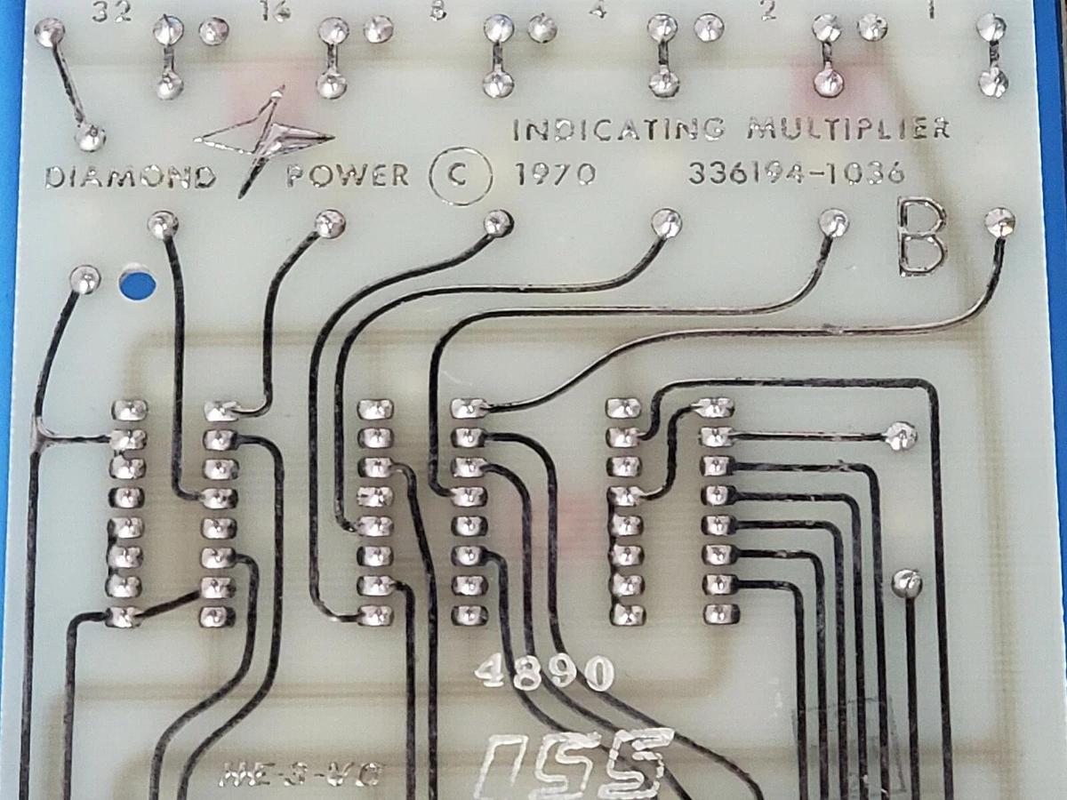 Used DIAMOND POWER 336194-1036 INDICATING MULTIPLIER BOARD REV. S 3361941036