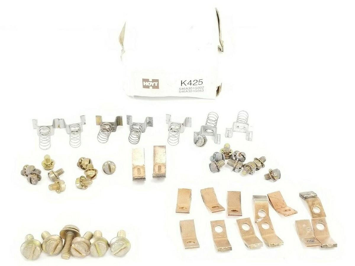 Used HOYT MFG. K425 CONTACT KIT 546A301G002 546A301G053 (INCOMPLETE)