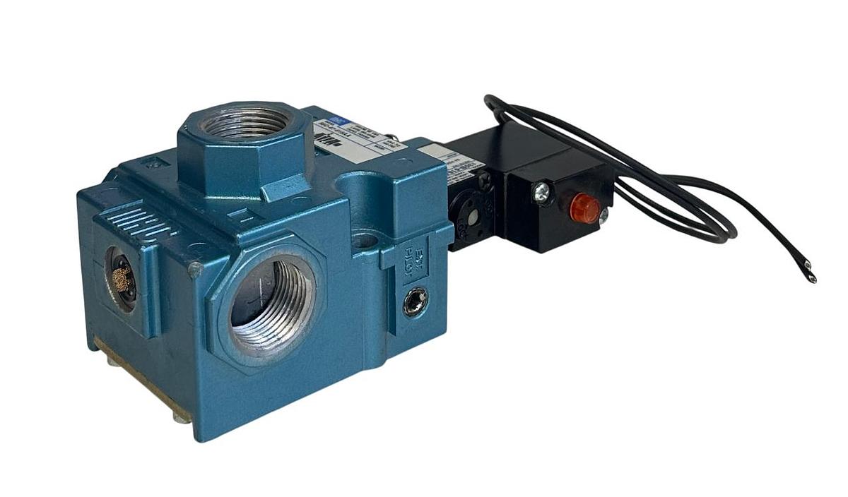 Used MAC VALVES 56C-47-616AA / 56C47616AA SOLENOID VALVE 24VDC COIL 8.5W 150PSI USNP