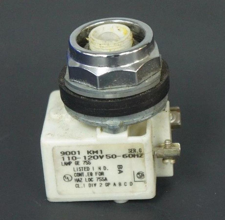 Used SQUARE D 9001-KM1 PILOT LIGHT MODULE SER. G, 9001KM1