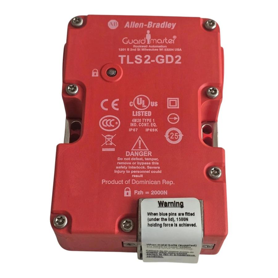 Surplus Allen Bradley 440G-T27177 /E Guardmaster TLS2-GD Safety Switch 24V AC/DC