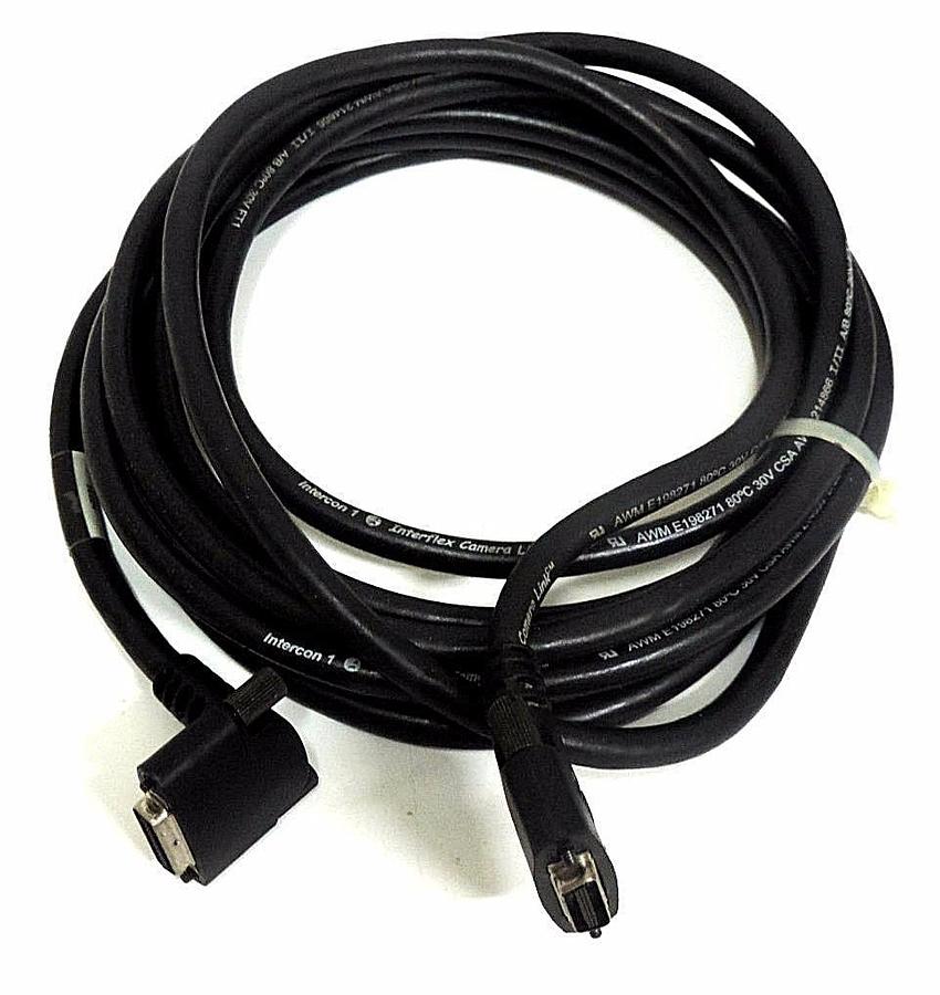Used INTERCON 1 CLCPU-4.5-P INTERFLEX CAMERA LINK CABLE 4.5 METERS LONG, CLCPU4.5P