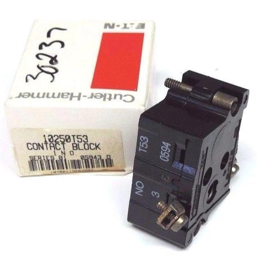 NIB CUTLER HAMMER 10250T53 SER. B1 CONTACT BLOCK