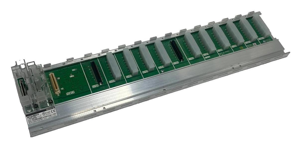 Used MITSUBISHI Q612B Base Chassis 12 Slot Rack Q Series PLC Melsec Q612B