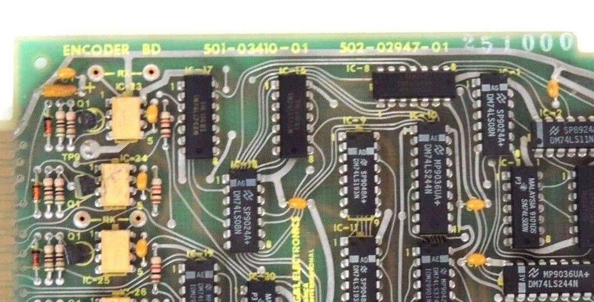 Used GIDDINGS & LEWIS 501-03410-01 ENCODER BOARD 502-02947-01, 5010341001