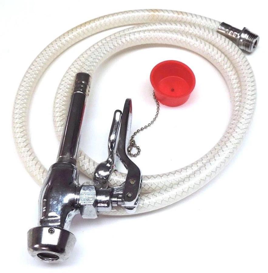 SPEAKMAN SE-921 SAFTEY EMERGENCY EQUIPMENT, 6 FT. FLEX. HOSE W/SELF CLOSING VAL