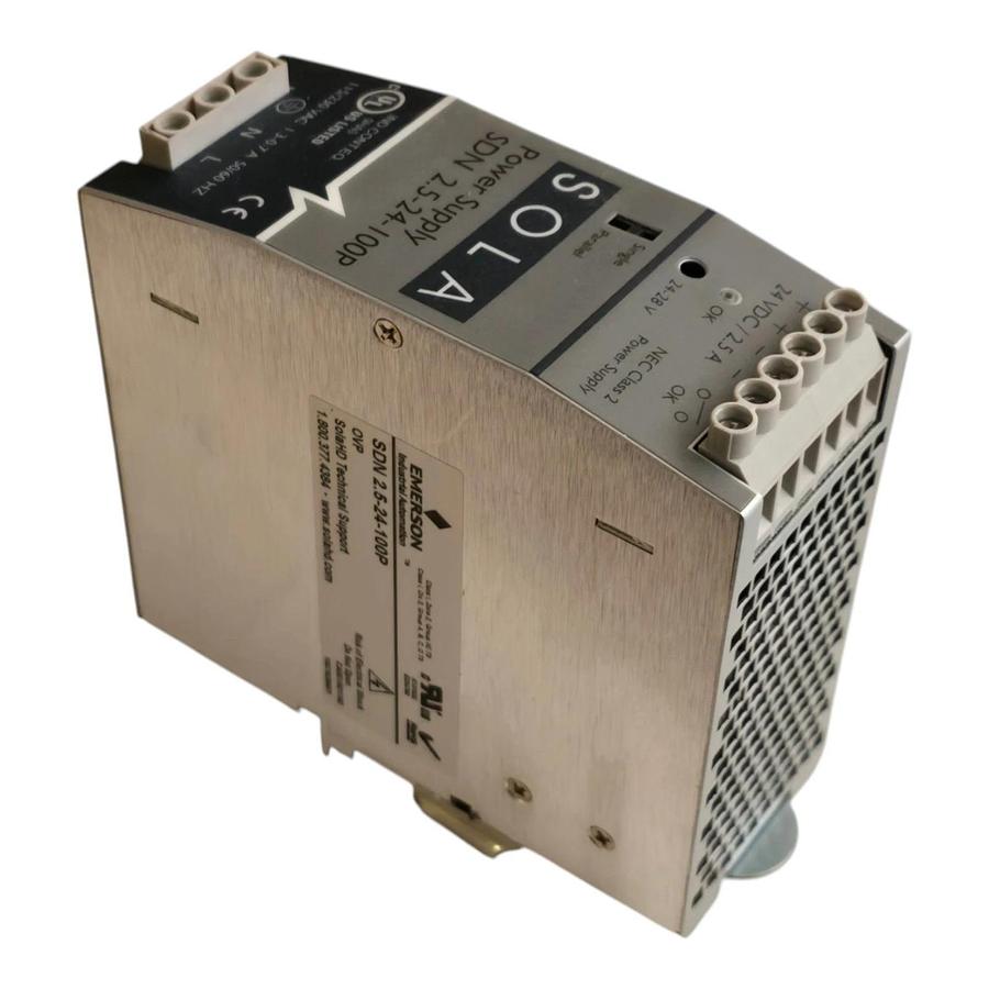 Sola/Hevi-Duty SDN2.5-24-100P DC Power Supply 24V 2.5A 60W DIN Rail - NSMP