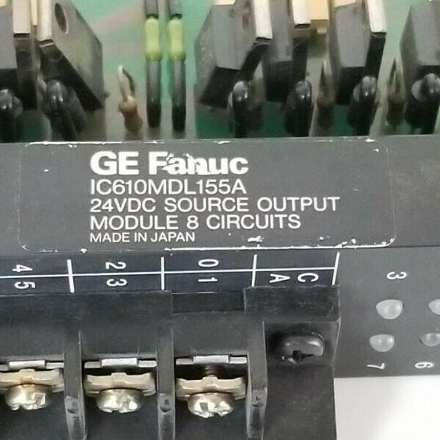 Used GE FANUC IC610MDL155A SOURCE OUTPUT MODULE 24VDC 8 CIRCUIT (FOR PARTS)